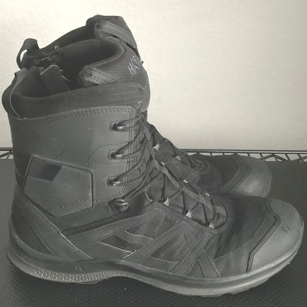 HAIX Black Eagle Athletic 2.0 T Tactical Side-Zip Boots Black Wide Men's 12